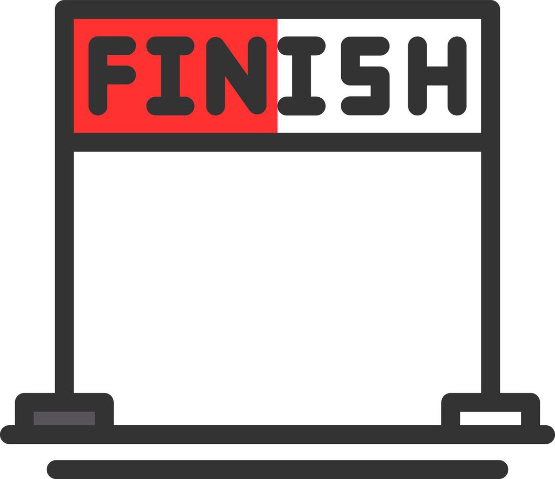 Finish Vector Icon Design