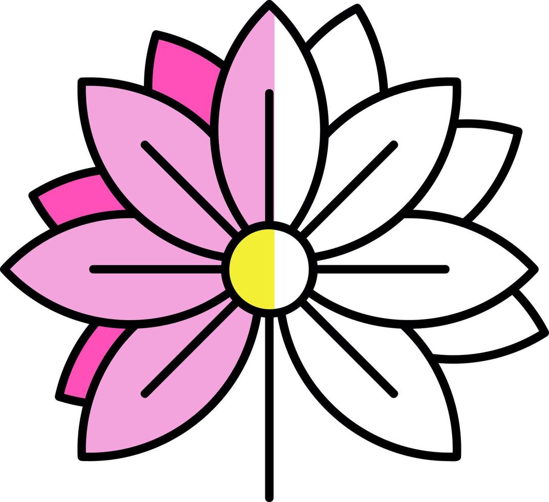 diseño de icono de vector de flor de loto