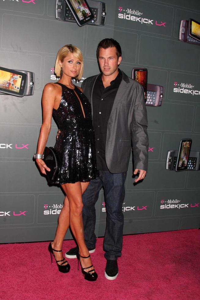 Paris Hilton  Doug Reinhardt  arriving at the  TMobile Sidekick LX Launch Event at  Paramount Studios inin Los Angeles CA on May 14 2009 2009 photo