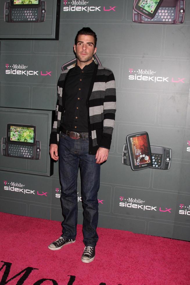 Zachary Quinto arriving at the  TMobile Sidekick LX Launch Event at  Paramount Studios inin Los Angeles CA on May 14 2009 2009 photo