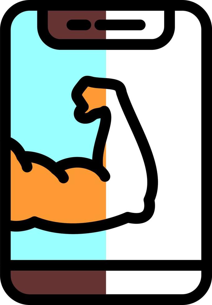 Arm Muscle Vector Icon Design