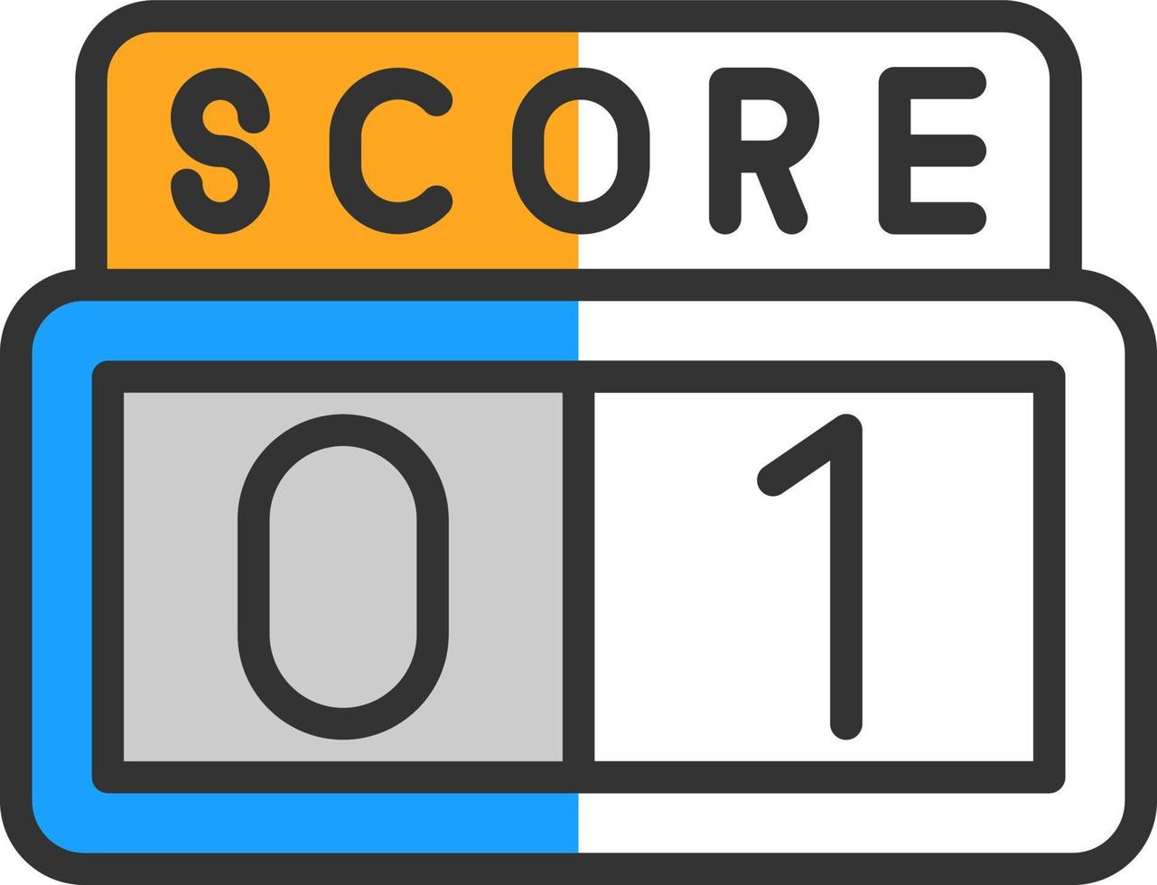 Scoreboard Vector Icon Design