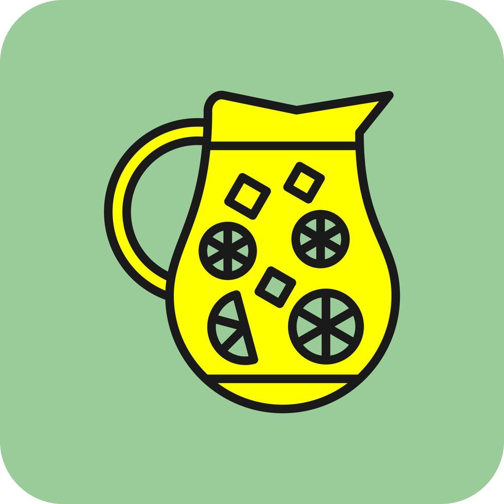 diseño de icono de vector de jarra de limonada