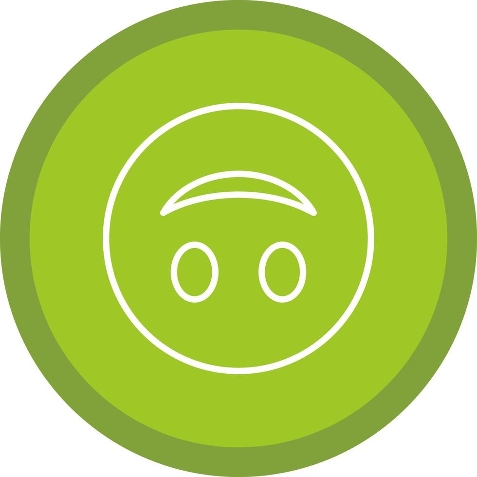 Upside-Down Face Vector Icon Design