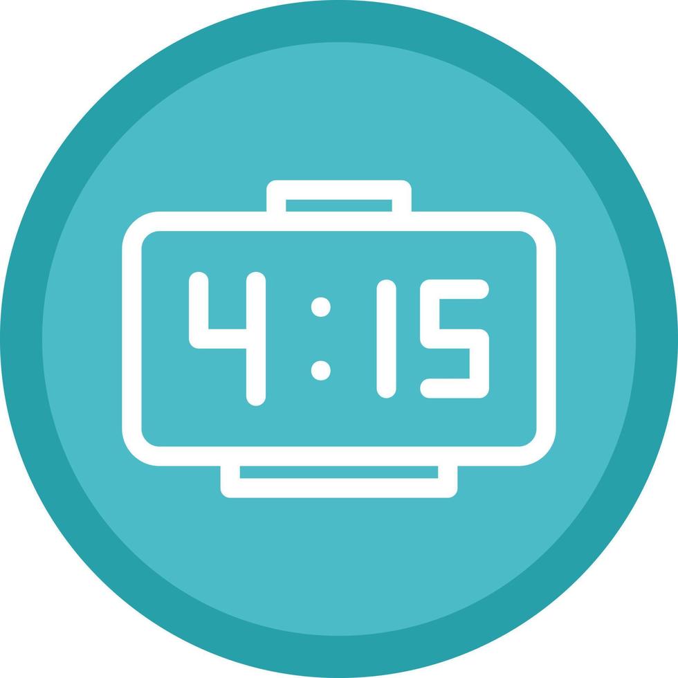 Digital Clock Vector Icon Design