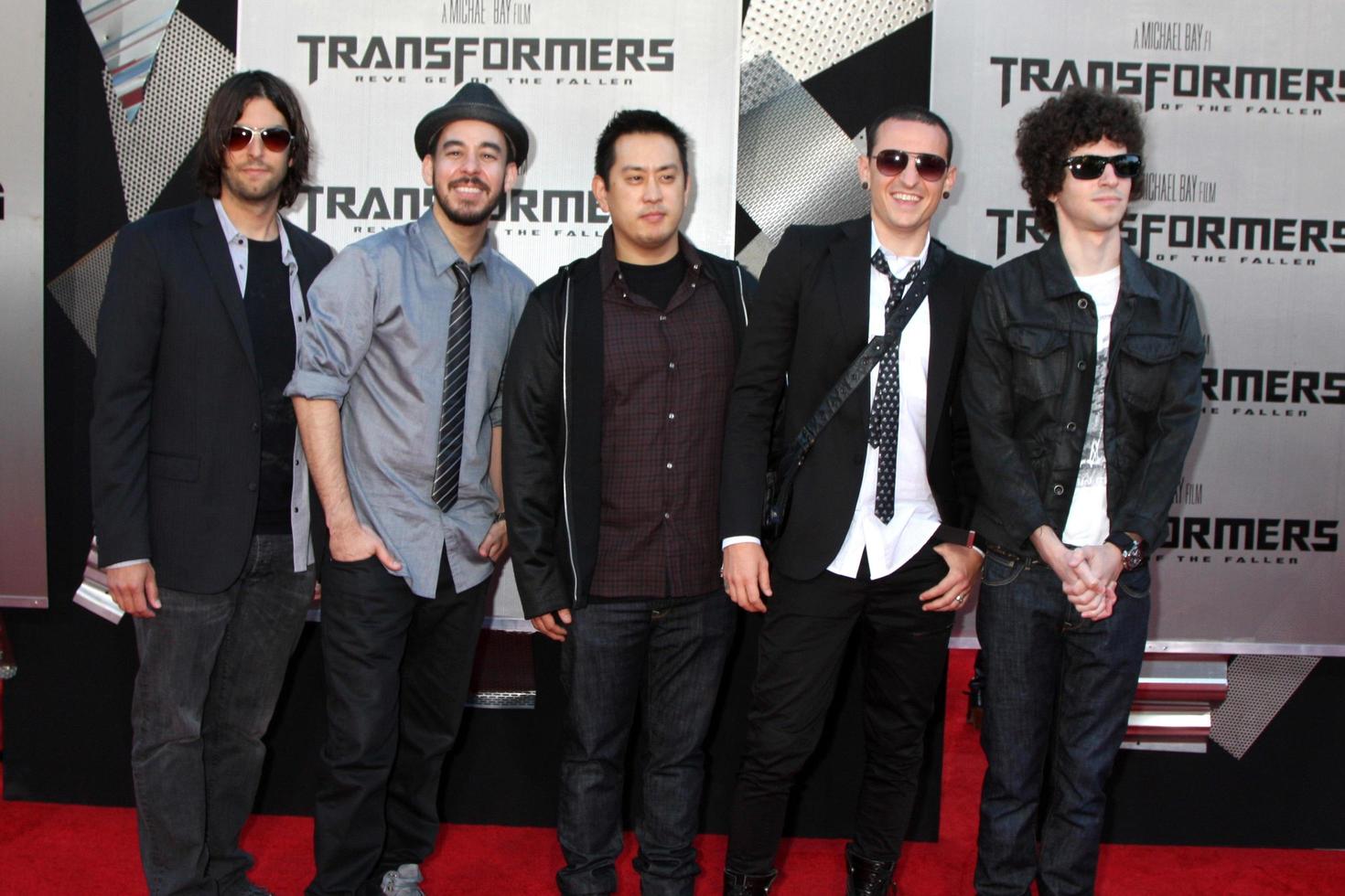 Linkin Park arriving at the Transformers Revenge of the Fallen Premiere at the Manns Village Theater in Westwood CA  on June 22 2009  2009 photo