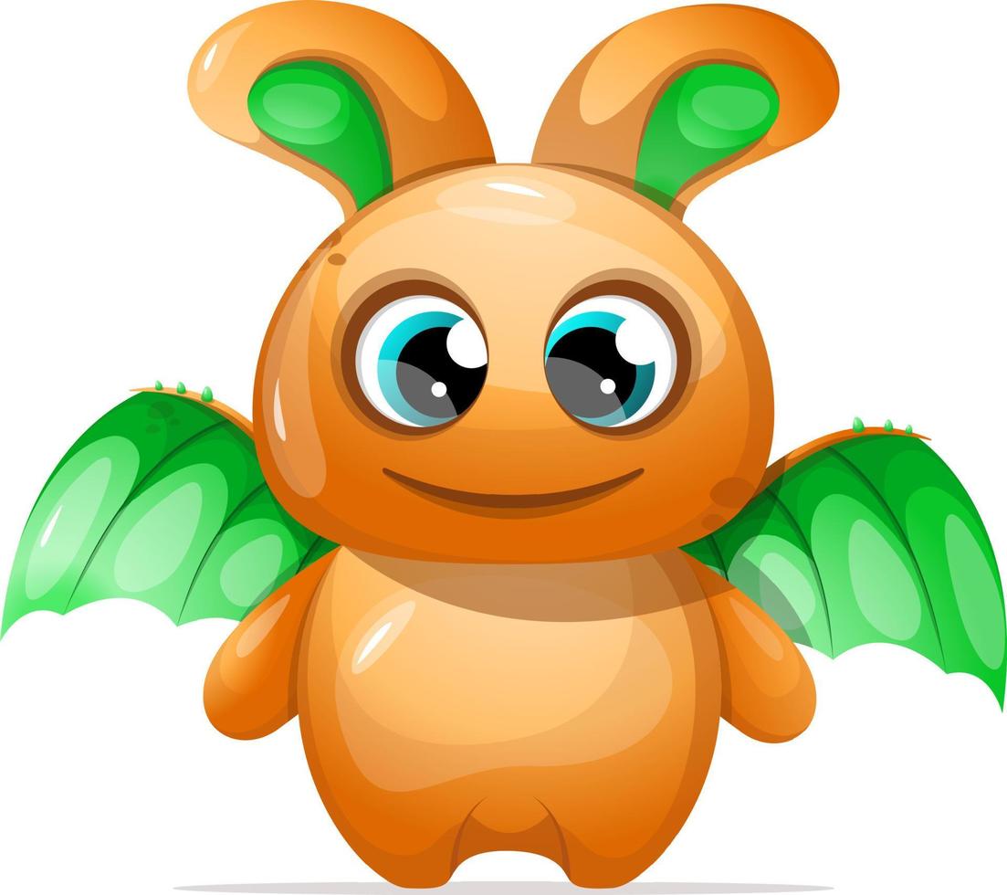 A cute monster with wings vector