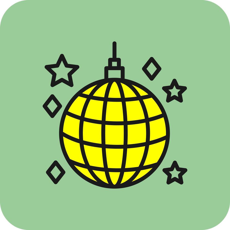 Disco Ball Vector Icon Design