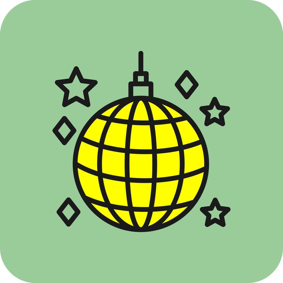 diseño de icono de vector de bola de discoteca