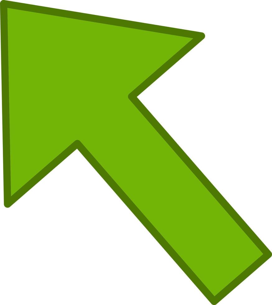 Green arrow vector icon