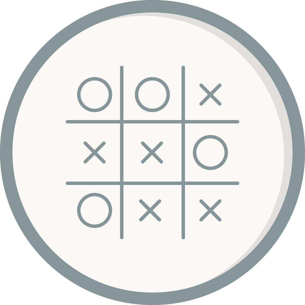 Tic tac toe game vector icon