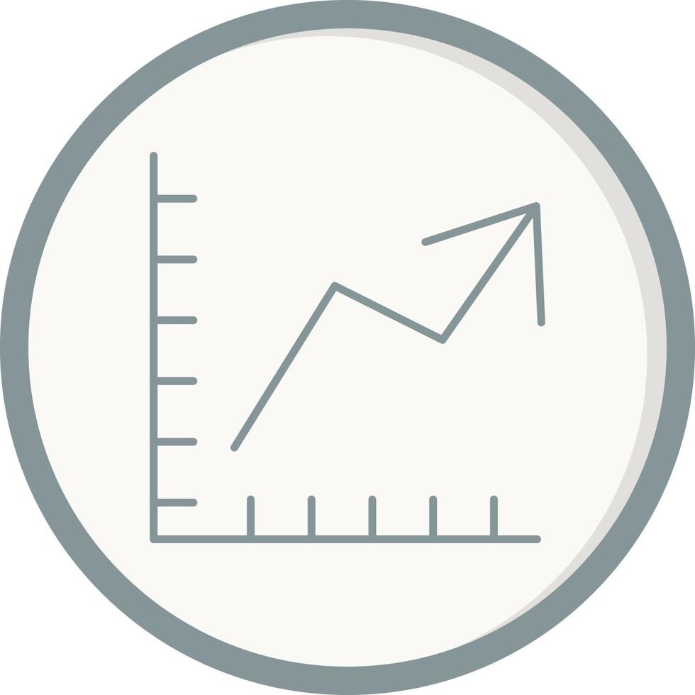 Line graph vector icon