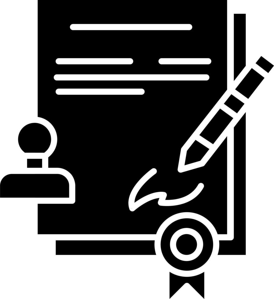 Contract vector icon