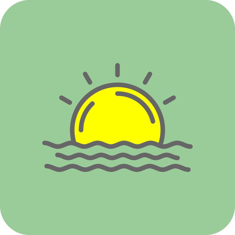 Sunrise Vector Icon Design