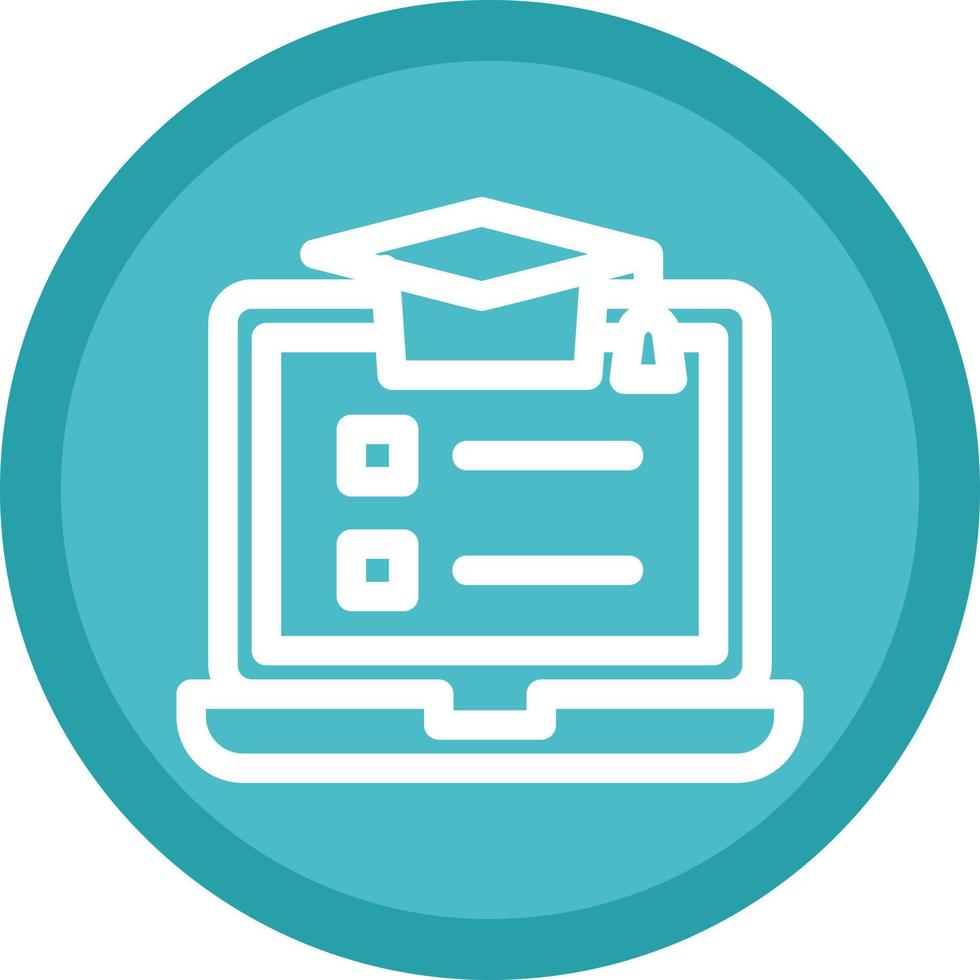 Online Course Vector Icon Design