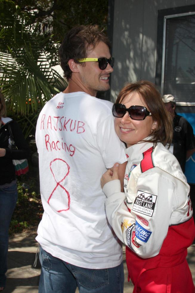 mateo rolph María Lynn rajskub a el toyota proceleb carrera día en abril 18 2009 a el largo playa grandioso prix curso en largo playa california2009 foto