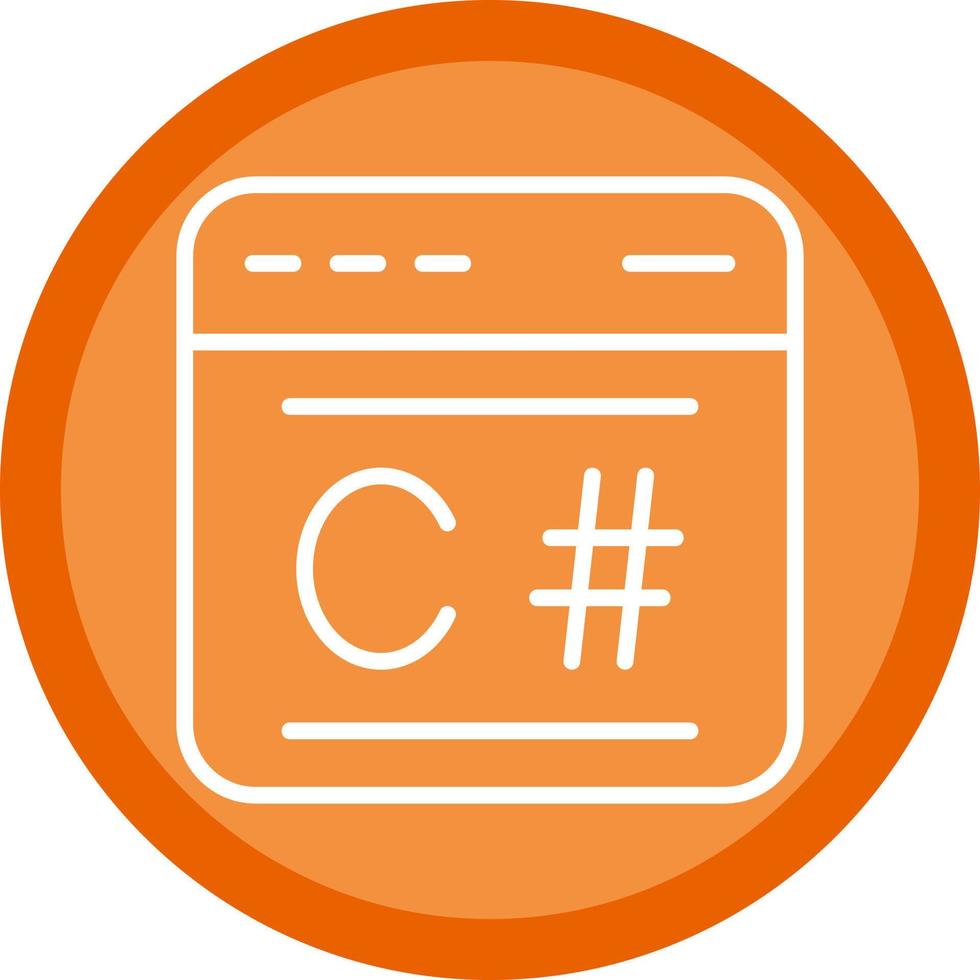C Sharp Vector Icon Design