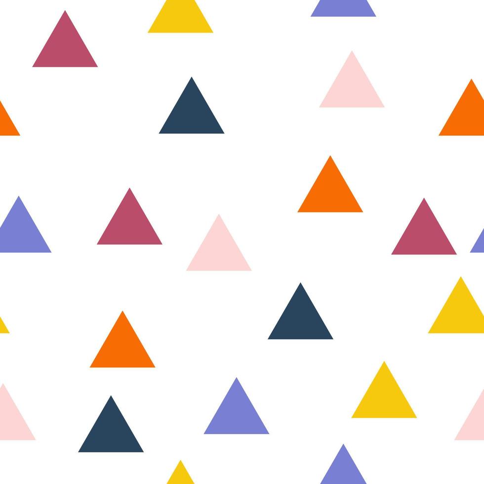 Abstract colorful triangle seamless pattern perfect for wrapping, cover, fabric, and poster vector