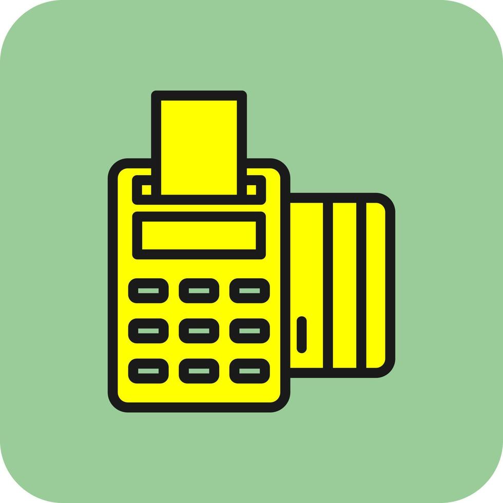 Pos Terminal Vector Icon Design