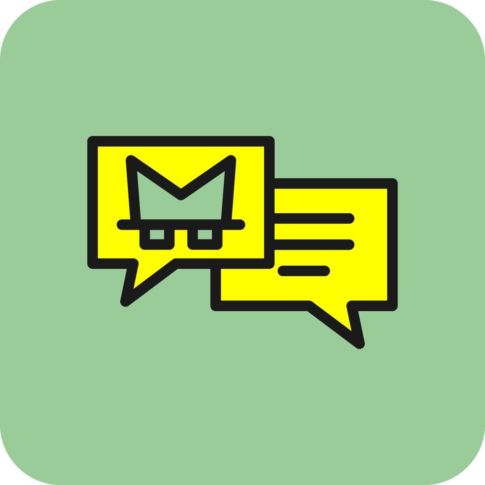 diseño de icono de vector de software espía de chat