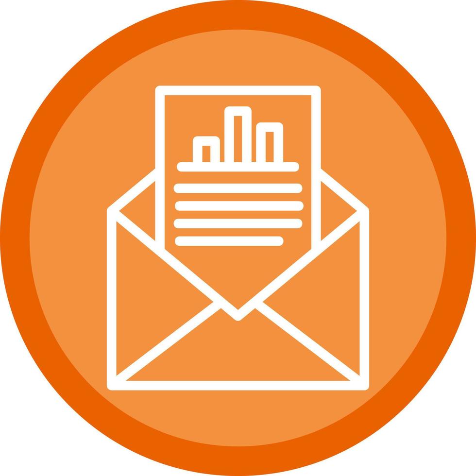 Email Statistics Vector Icon Design