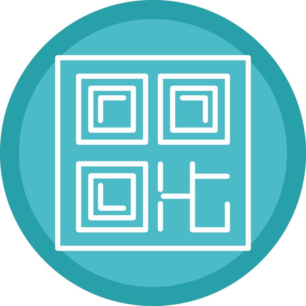 diseño de icono de vector de código qr