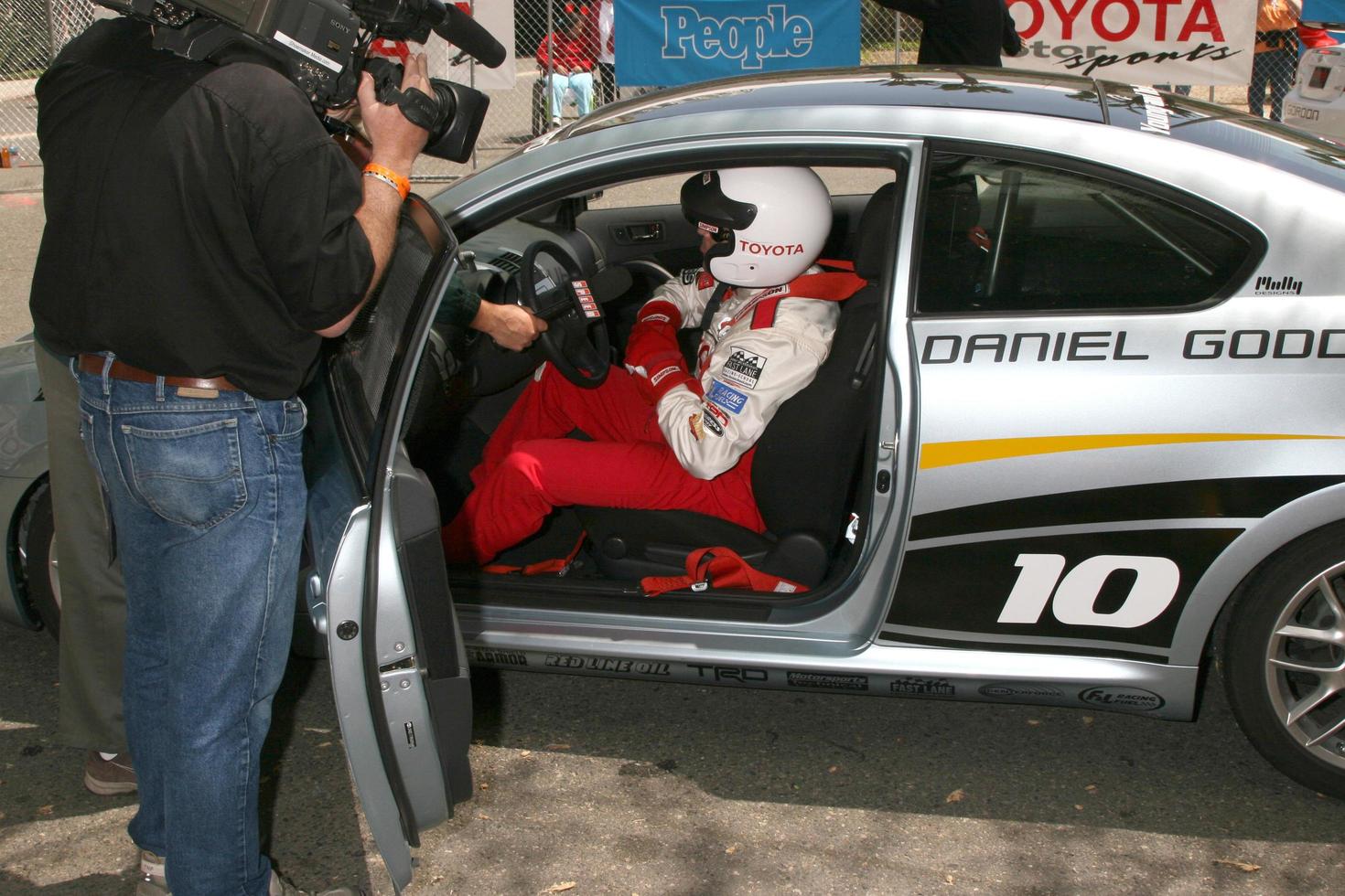 Daniel Goddard after finishing second in the Celebrity raceToyota Long Beach Grand Prix  ProCeleb Race 2008 Long Beach  CAApril 19 20082008 photo