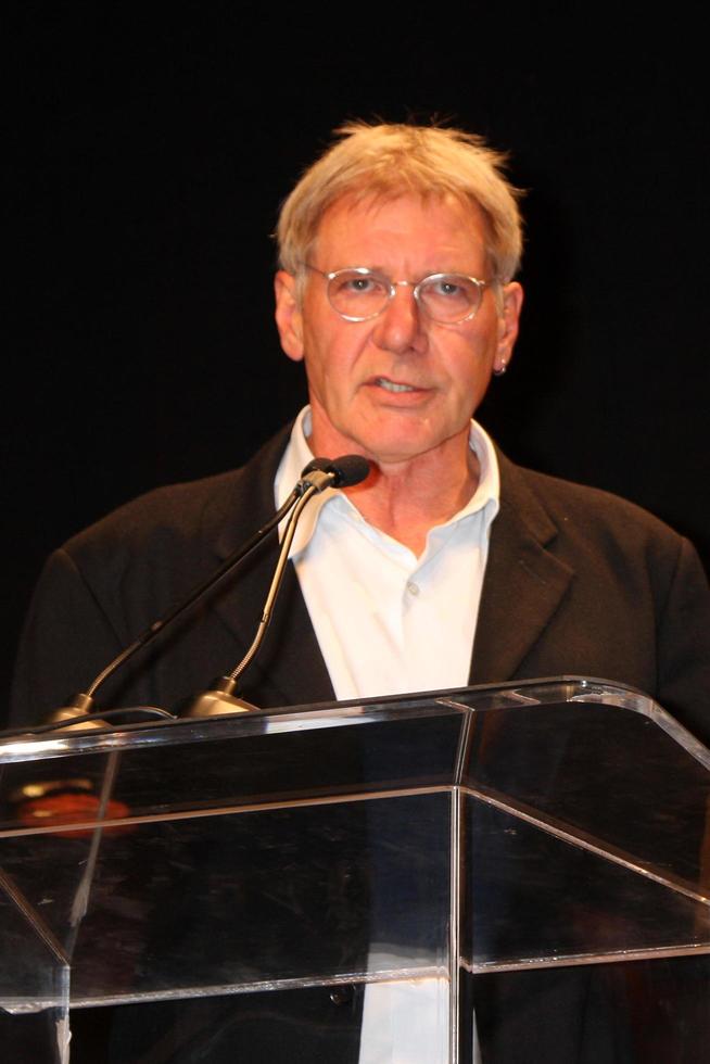 Harrison Fordat the EAA Press Conference to Introduce New Chairmen of the EAA Young Eagles ProgramSanta Monica AirportSanta Monica CASeptember 29 20092009 photo