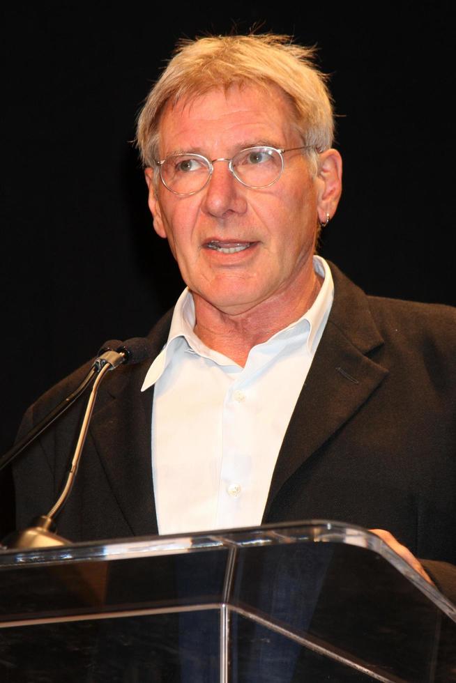 Harrison Fordat the EAA Press Conference to Introduce New Chairmen of the EAA Young Eagles ProgramSanta Monica AirportSanta Monica CASeptember 29 20092009 photo