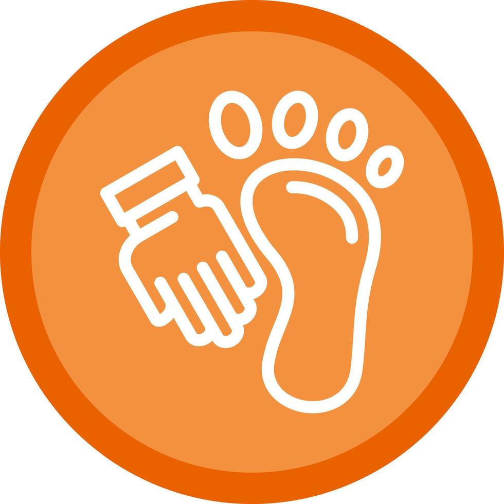Foot Massage Vector Icon Design
