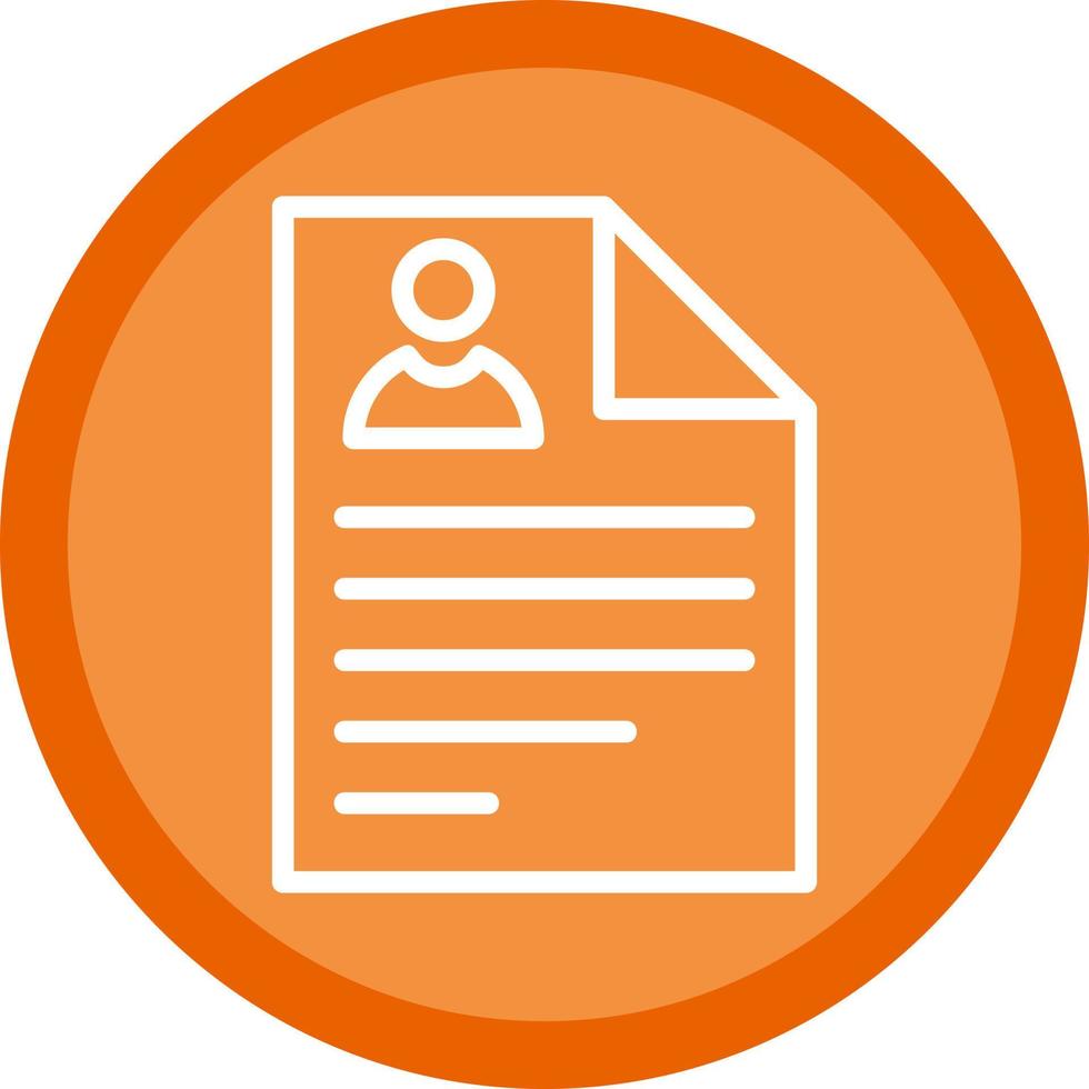 Curriculum Vitae Vector Icon Design