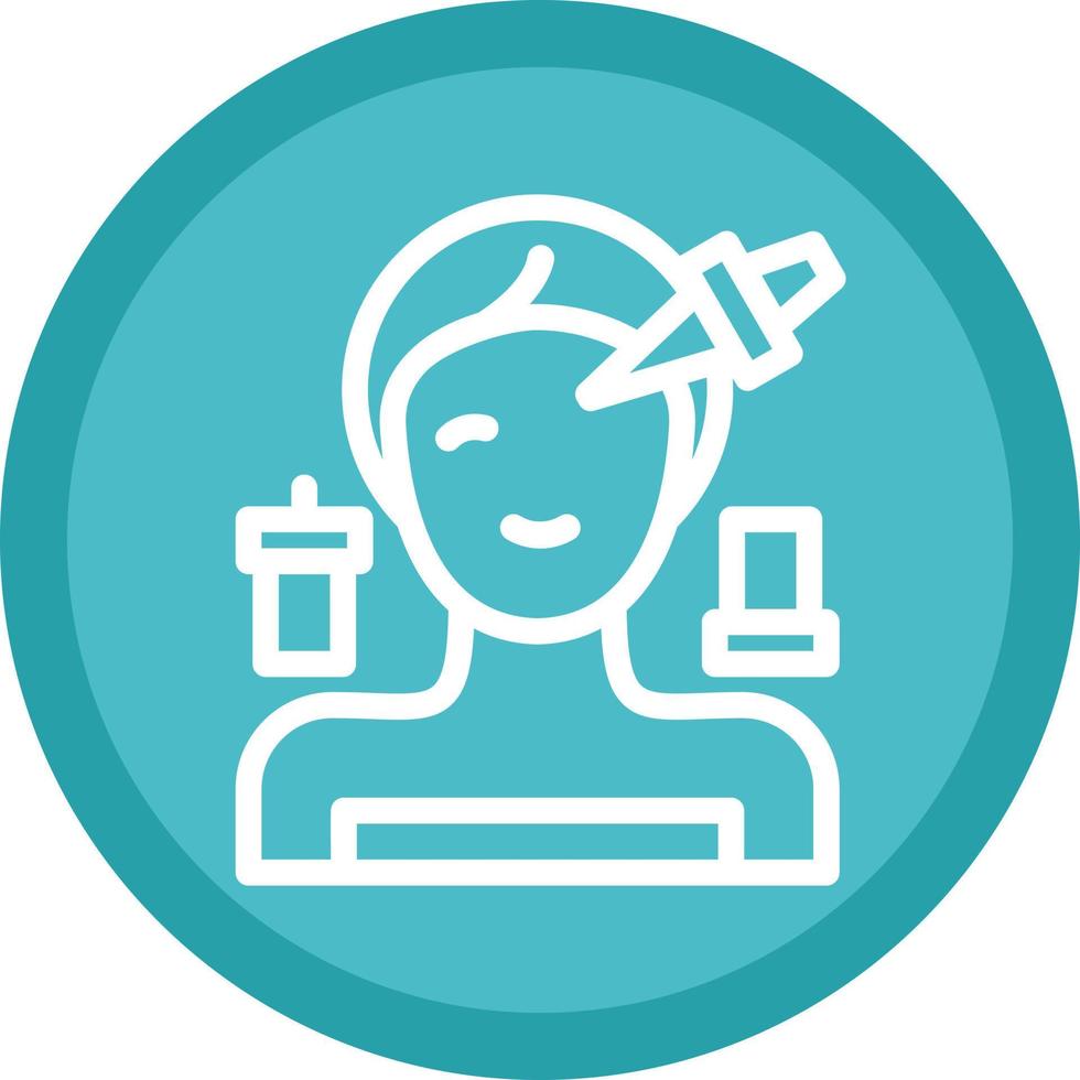 Spa Eye Treatment Vector Icon Design