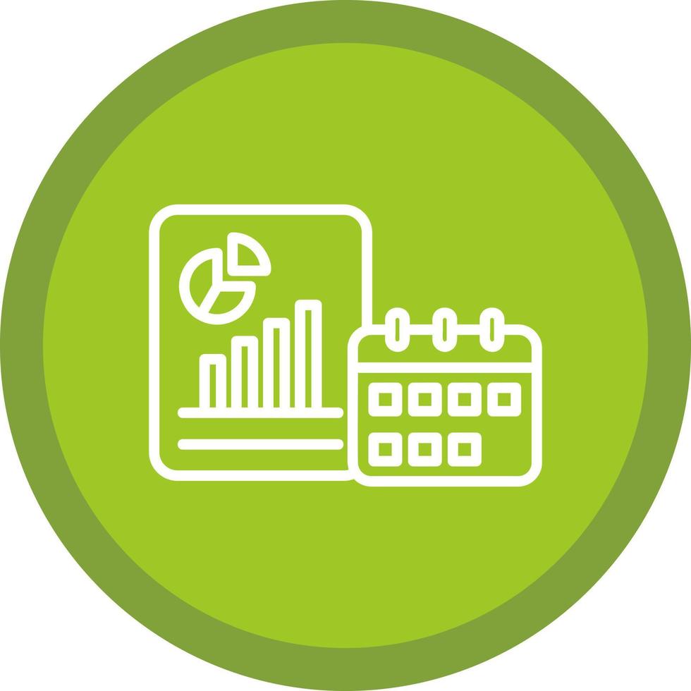 Yearly Report Vector Icon Design