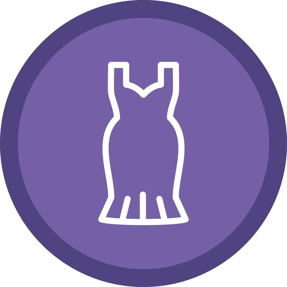 diseño de icono de vector de vestido de cóctel
