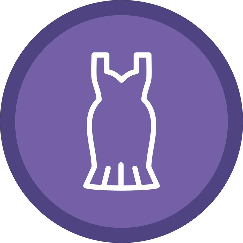 Cocktail Dress Vector Icon Design