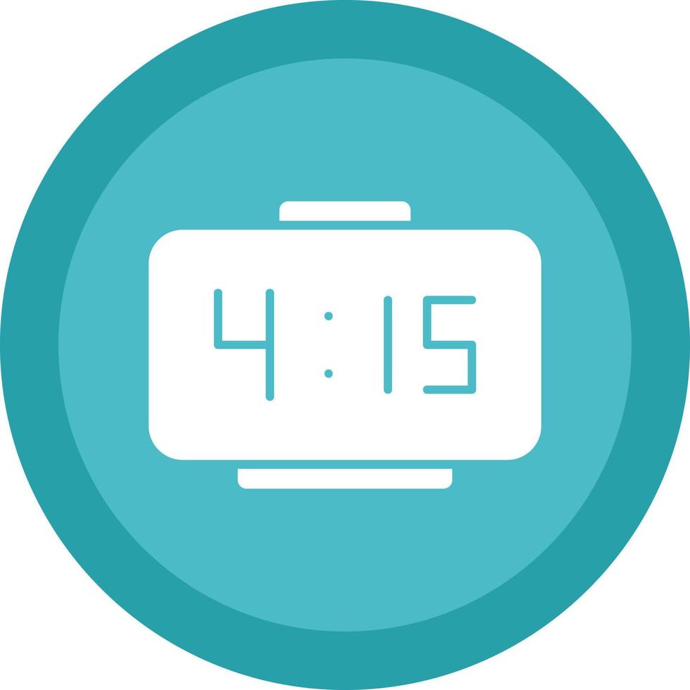 Digital Clock Vector Icon Design