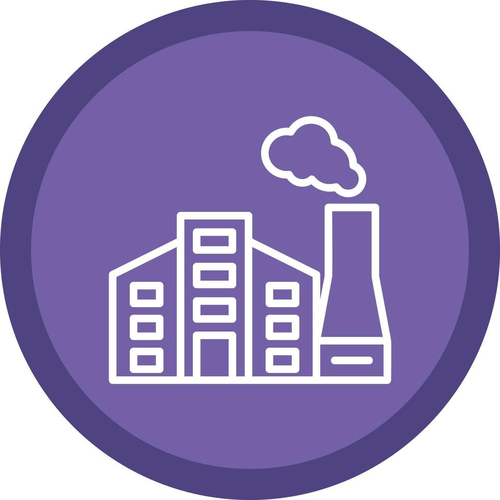 Factory Pollution Vector Icon Design