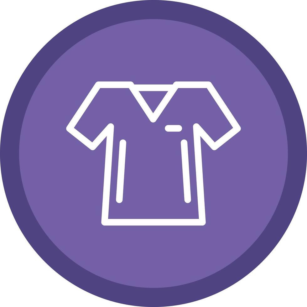 diseño de icono de vector de camisa con cuello en v