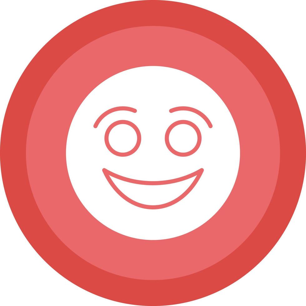 Smiling Face Vector Icon Design