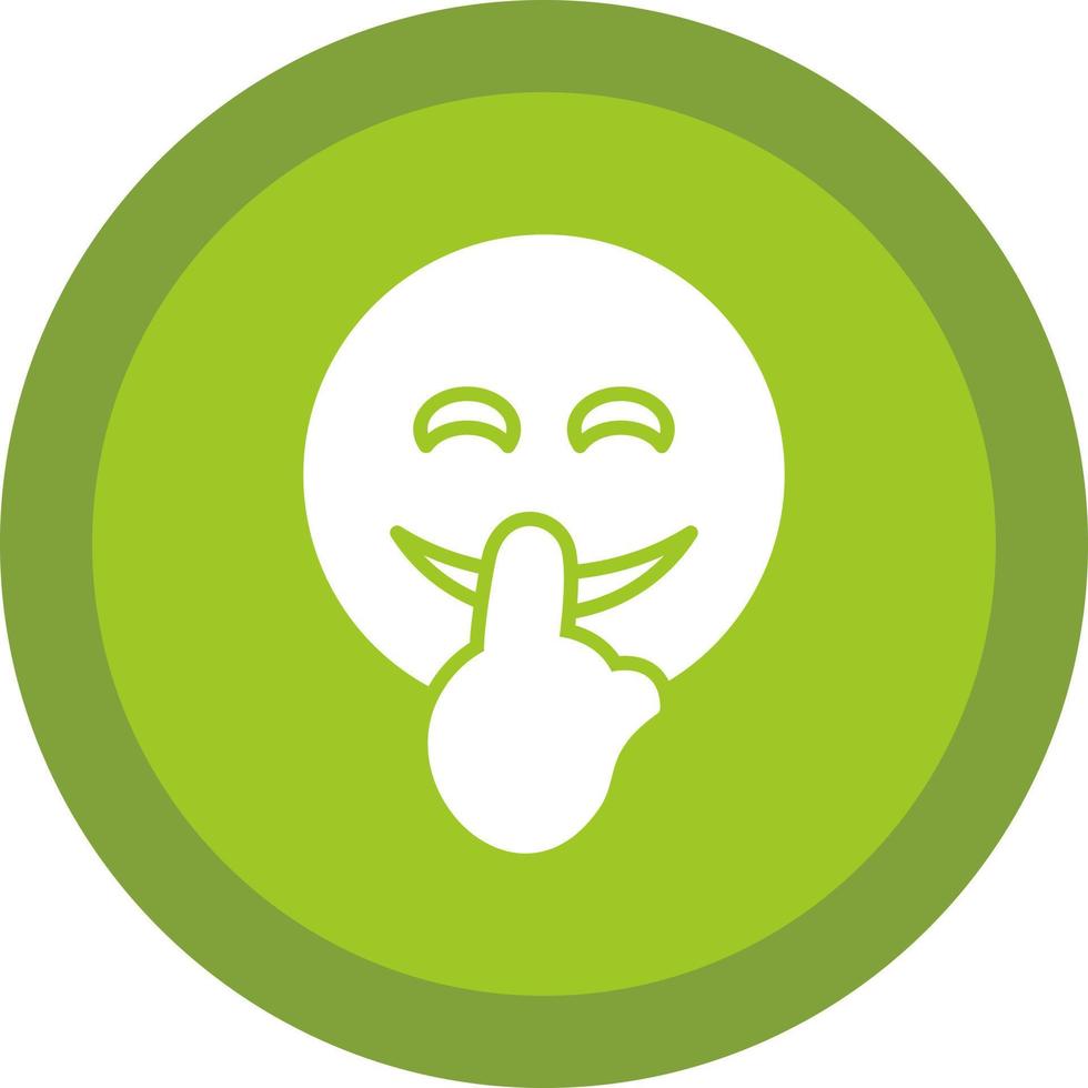 Shushing Face Vector Icon Design