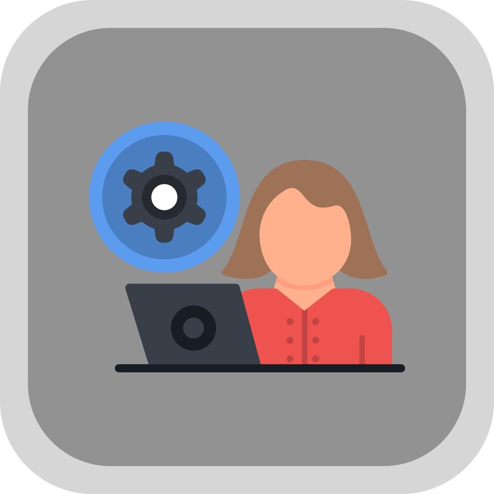 Hiring Manager Female Vector Icon Design