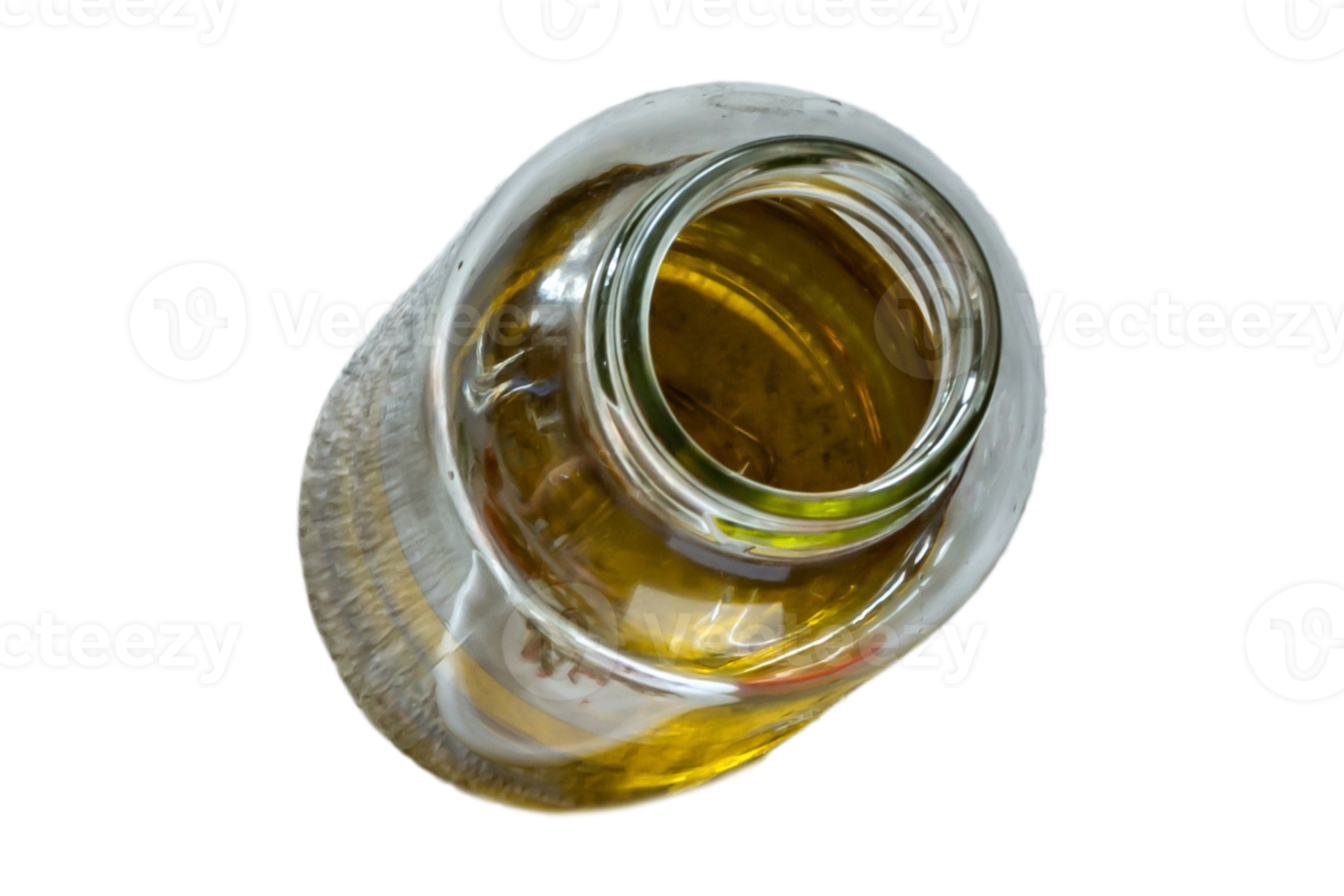 Jar with oil isolated on a transparent background png