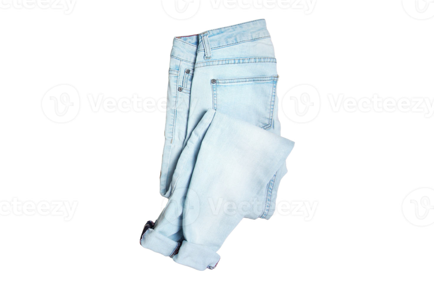 Blue jeans isolated on a transparent background png