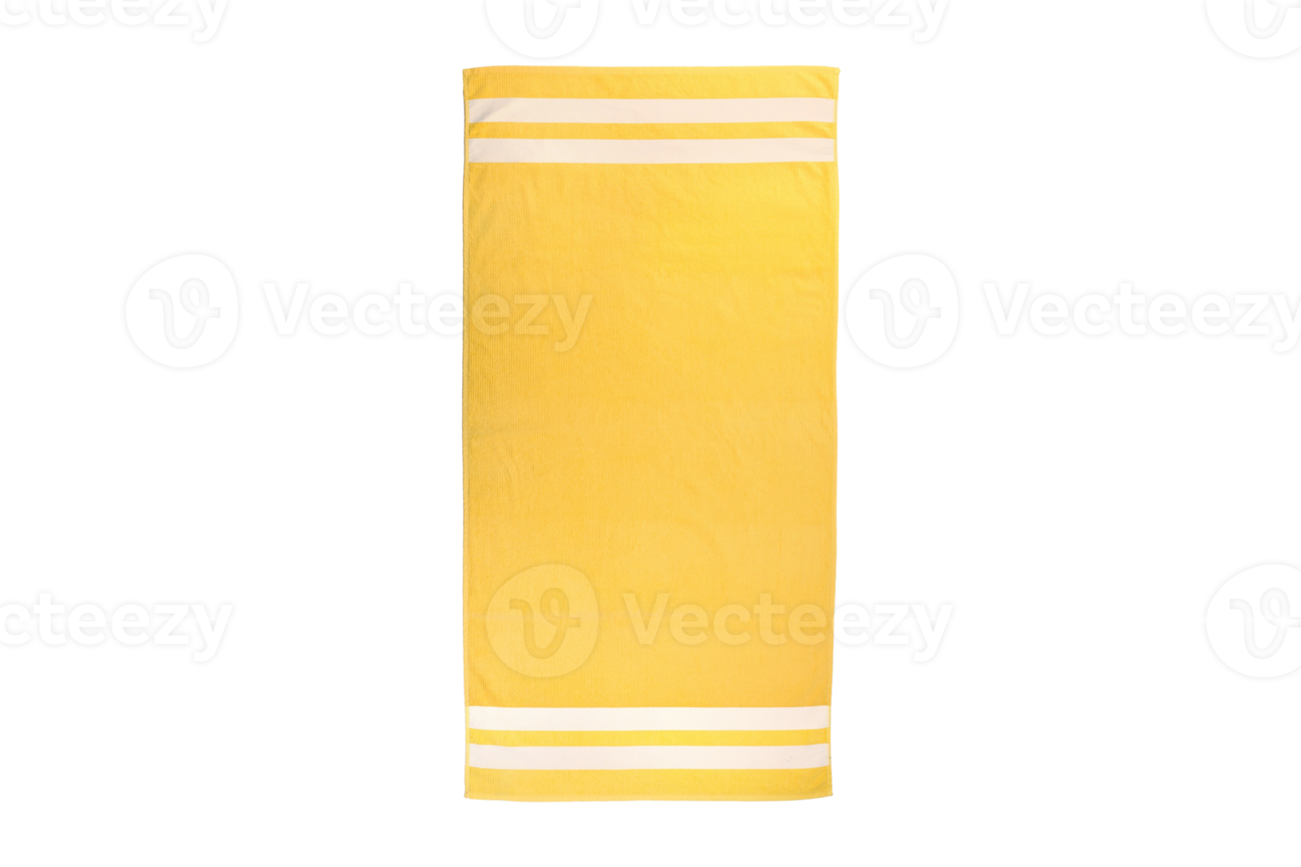 Yellow towel isolated on a transparent background png