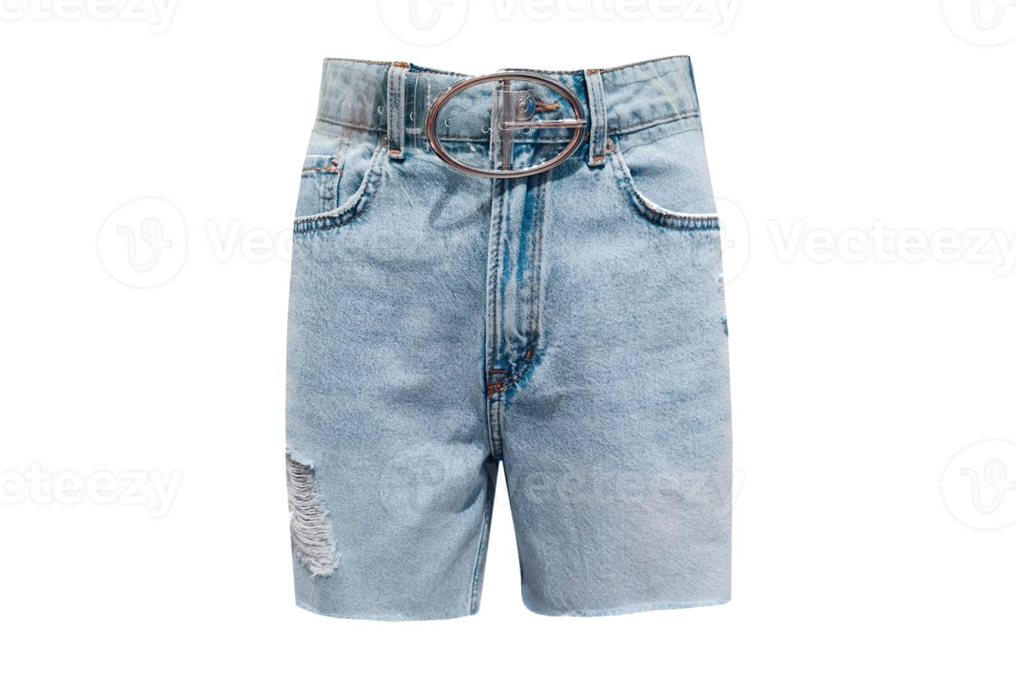 Blue jeans shorts isolated on a transparent background png