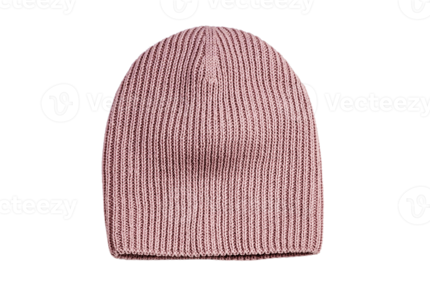 Pink beanie hat isolated on a transparent background png