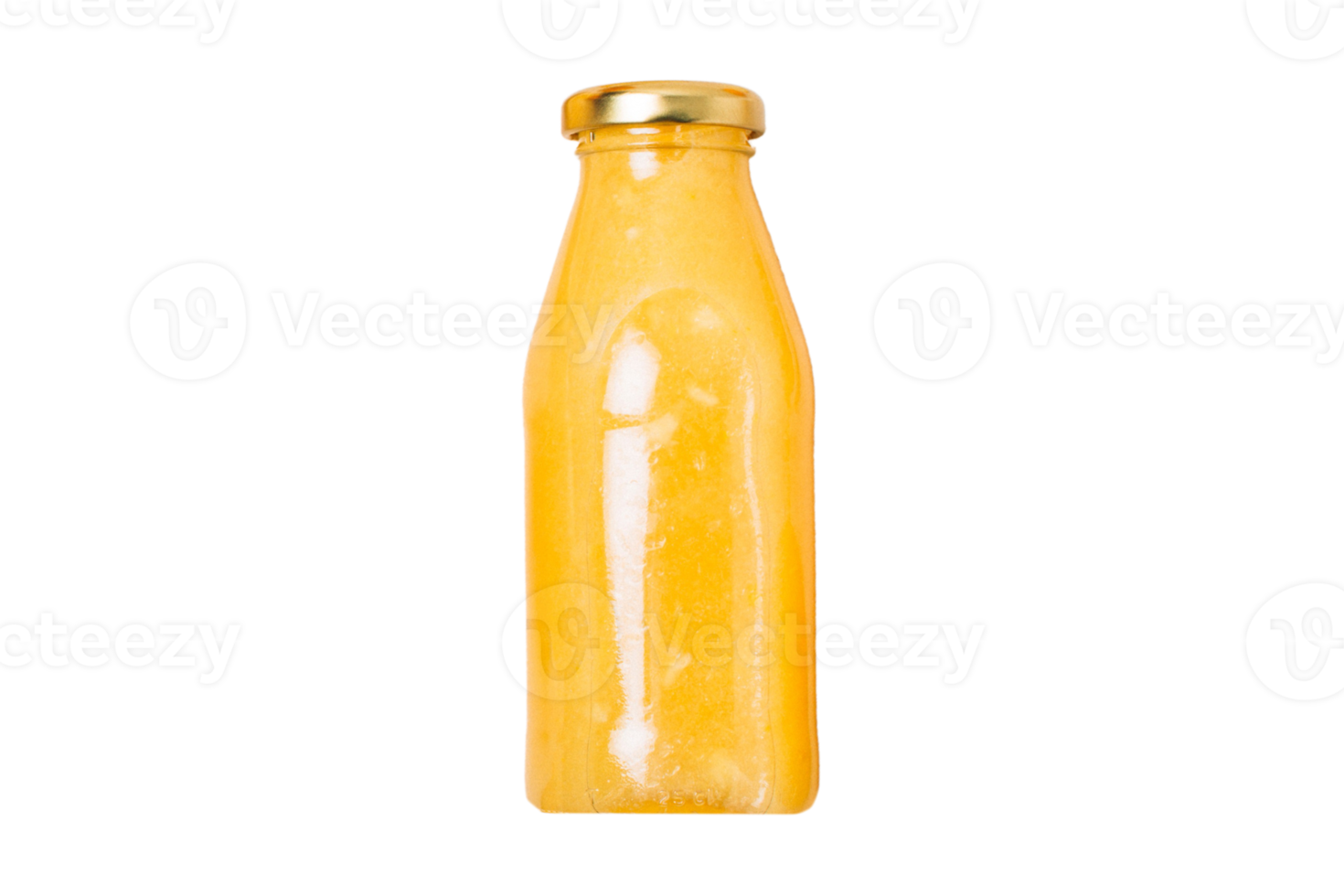 Yellow juice jar isolated on a transparent background png