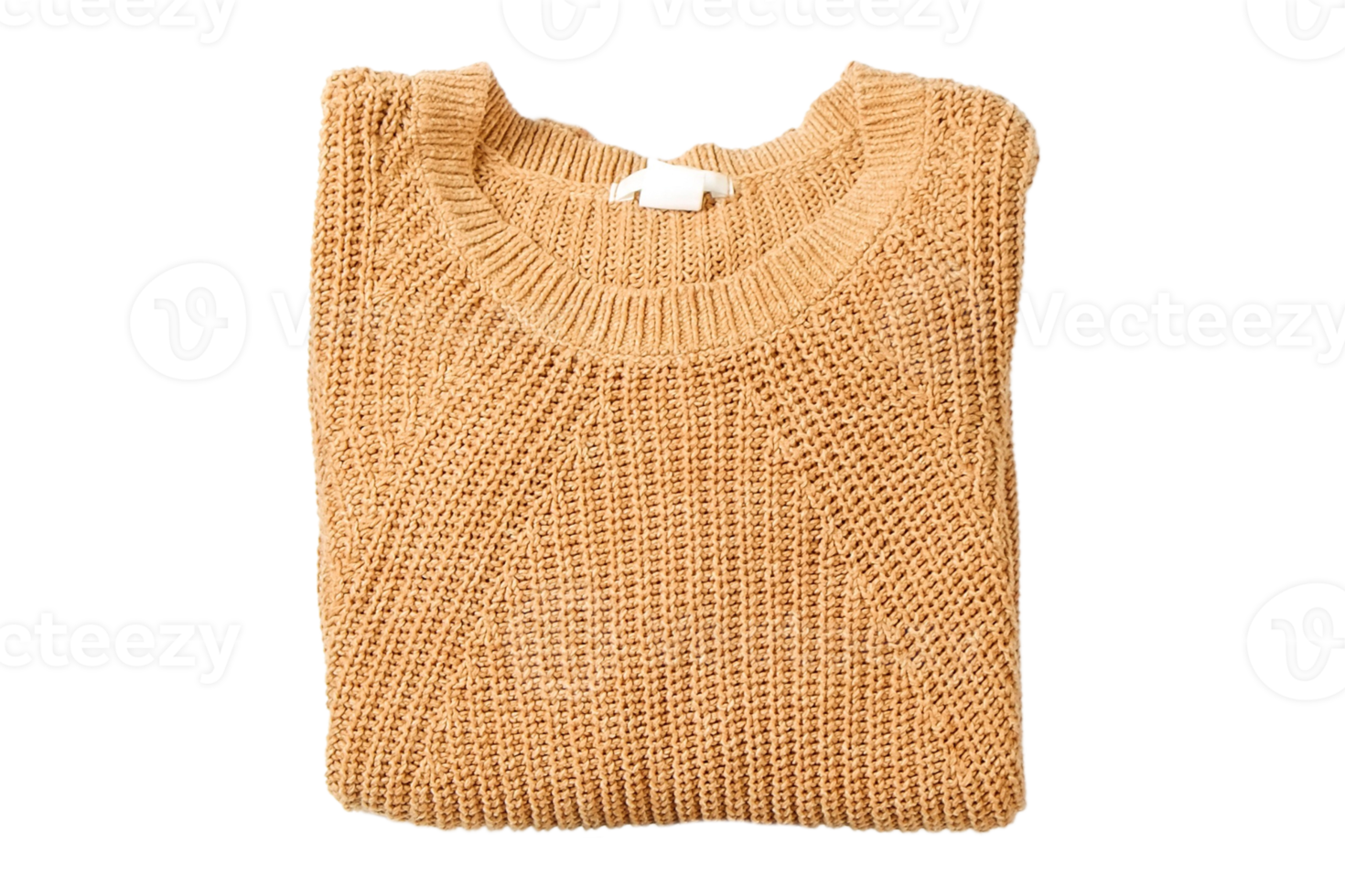 Beige sweater isolated on a transparent background png