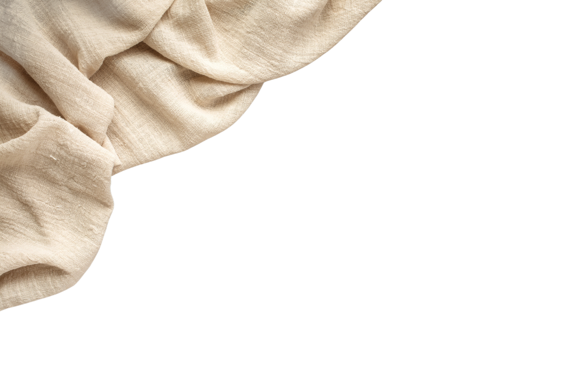 bege tecido pano isolado em uma transparente fundo 21333026 PNG