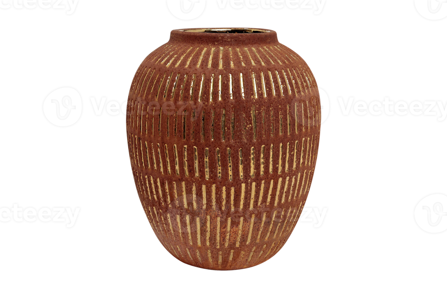 Brown vase isolated on a transparent background png